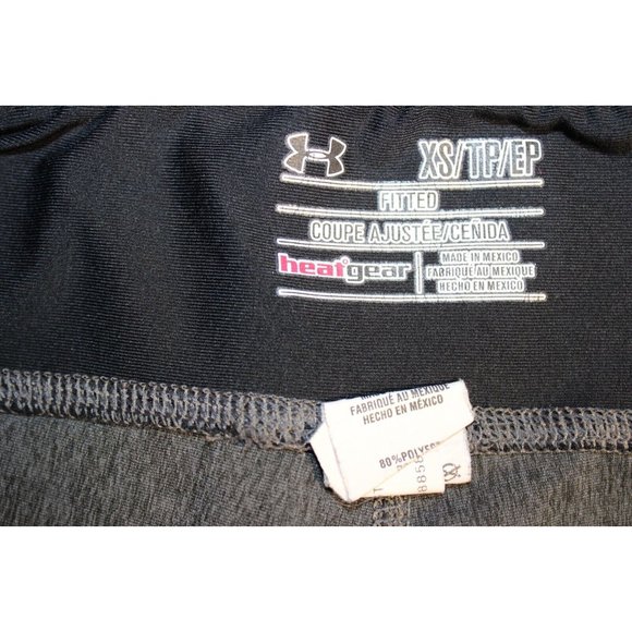 Under Armour Heatgear Compression Capri Legging Fitted XS X-Small Gray 1247579 - Picture 4 of 6